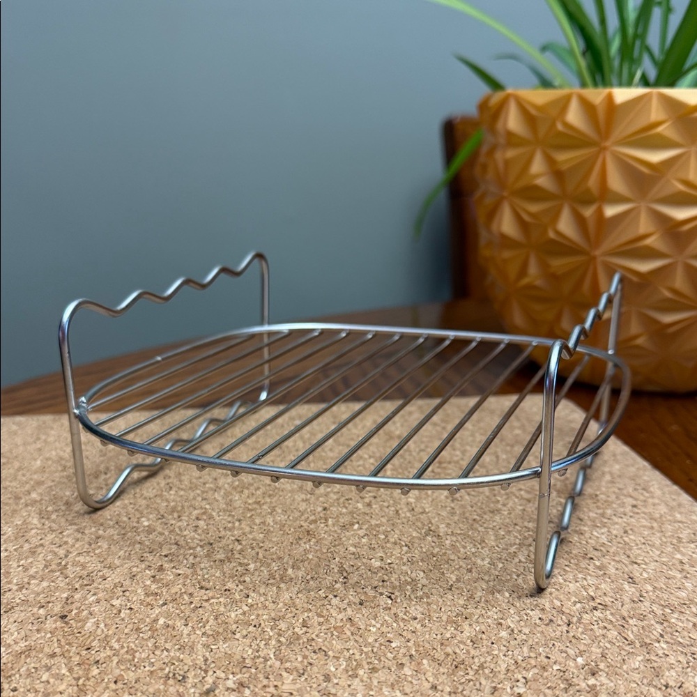 New Silver Wire Rack Air Fryer Double Layer Rack Fitting XL Air Fryers Cooking